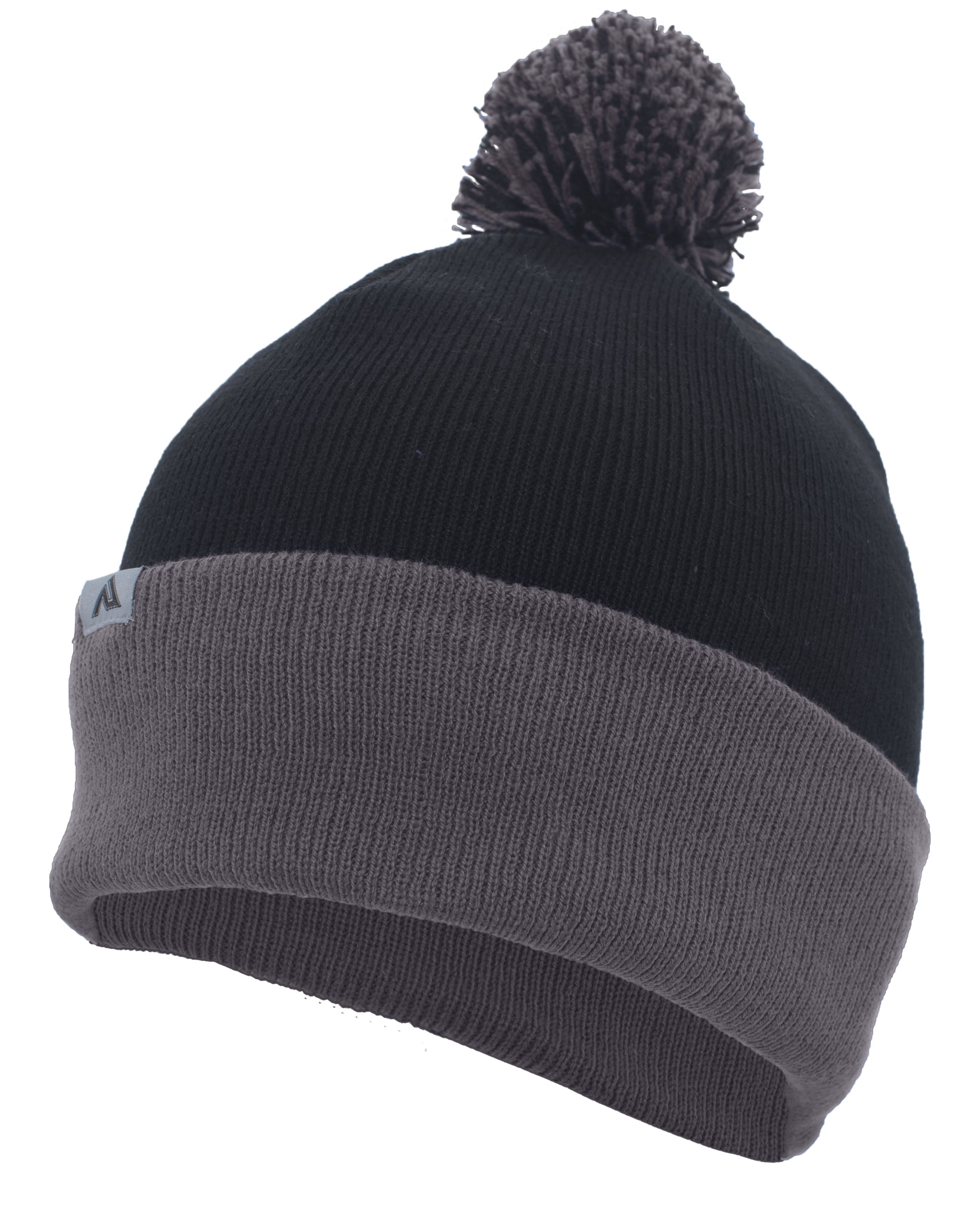Knit Fold Over Pom-Pom Beanie 44