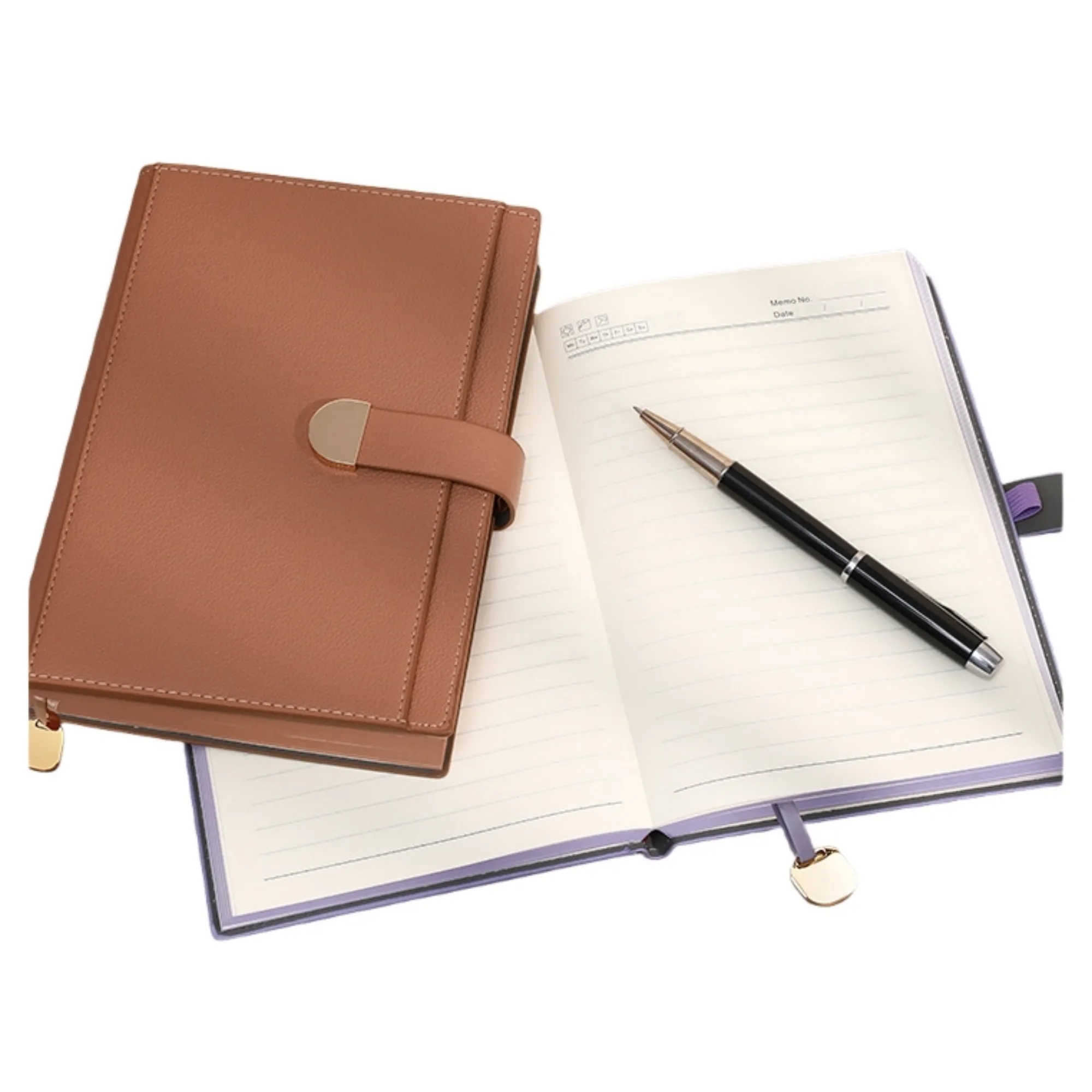 Deluxe Leather A5 Thick Notebook And Pen Gift Set 6