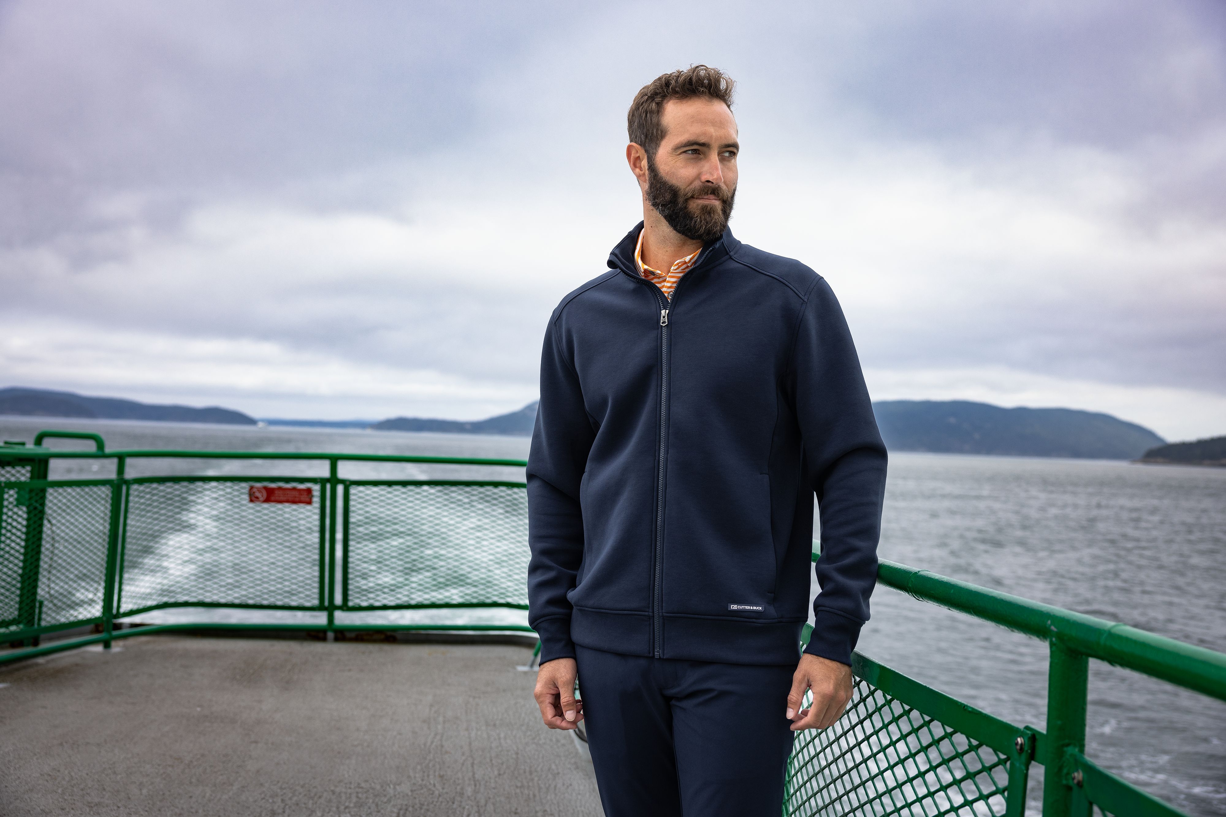 Cutter & Buck Roam Recycled Buttery-Soft Knit Mens Full Zip Jacket 27