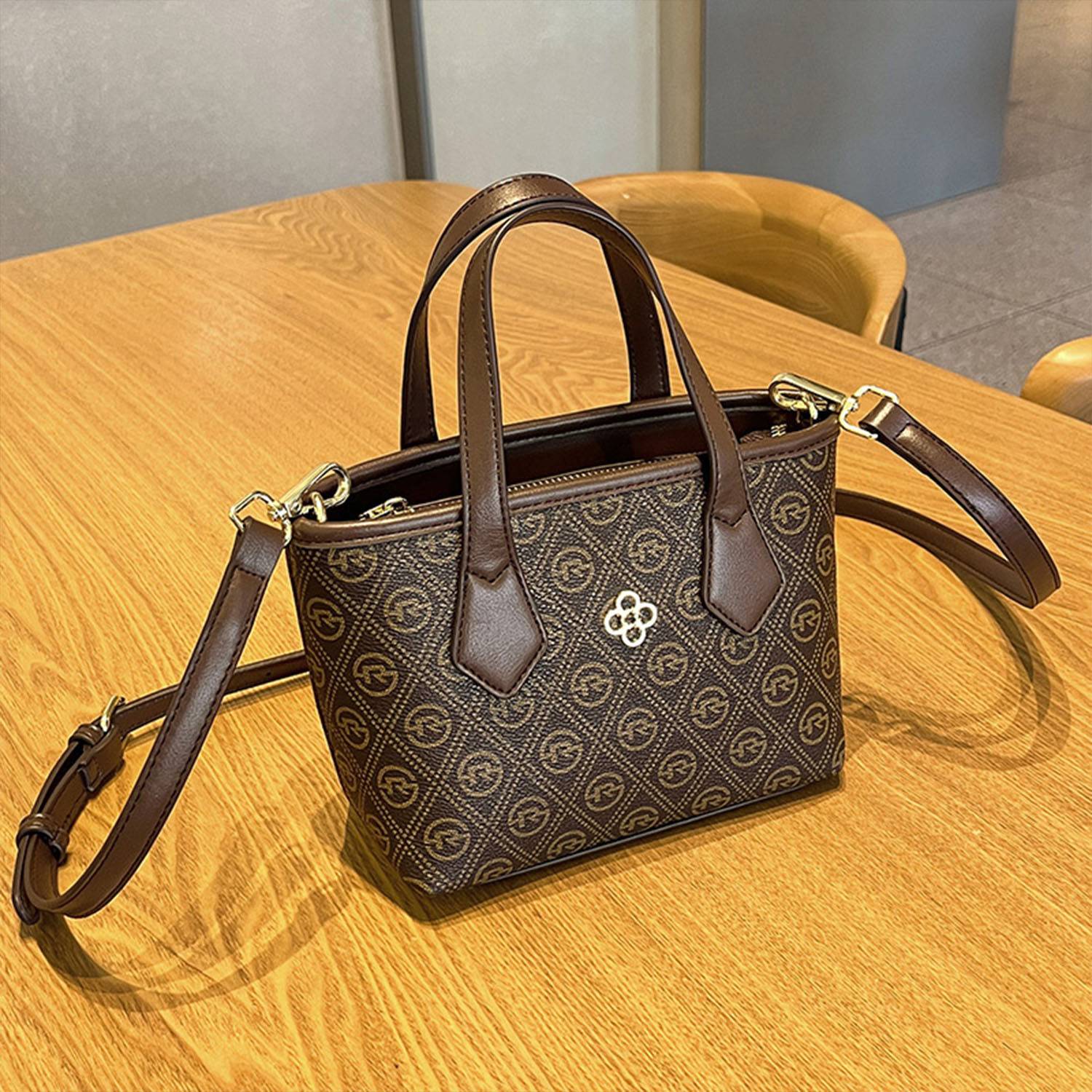 Large capacity fashion basket crossbody bag 4
