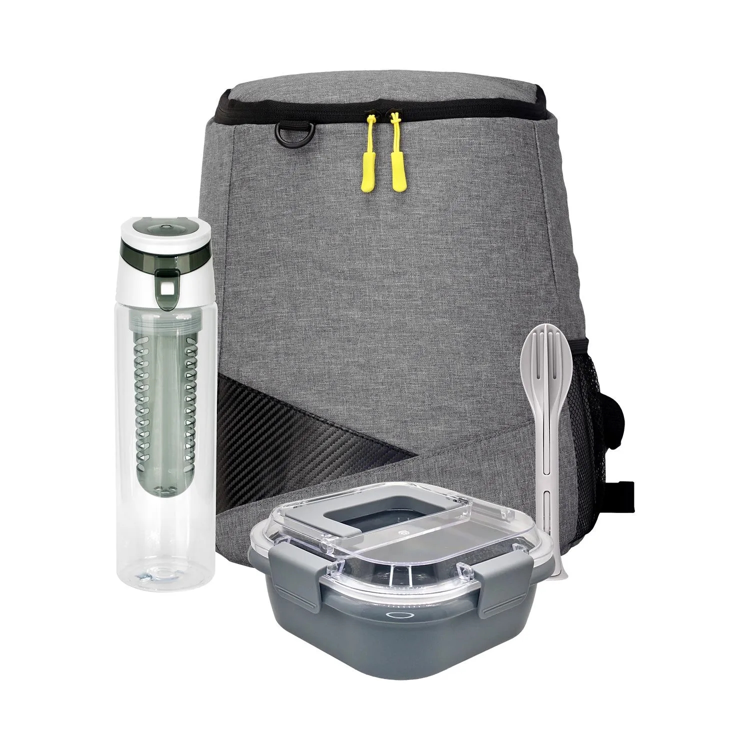 Trendy Lunch Box & Utensil Backpack Set 18