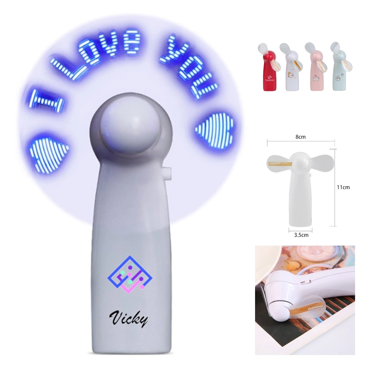 Led Hand-Held Mini Fan 5