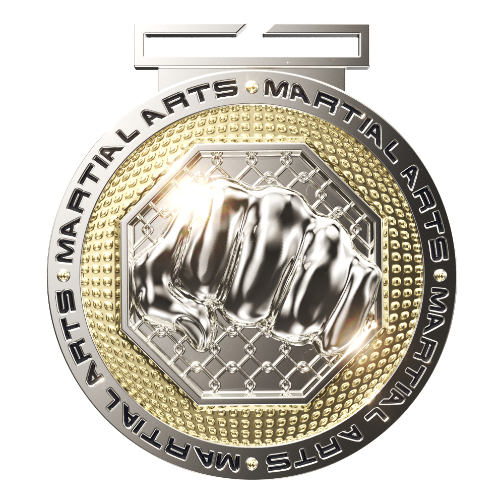 Martial Arts Dual Plated Medallion (3")