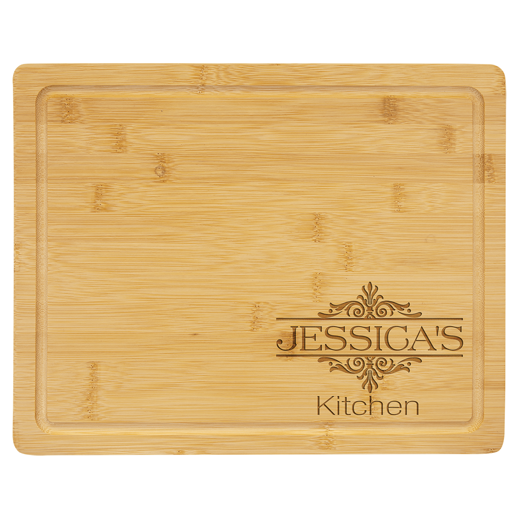 Bamboo Cutting Board With Drip Ring 4
