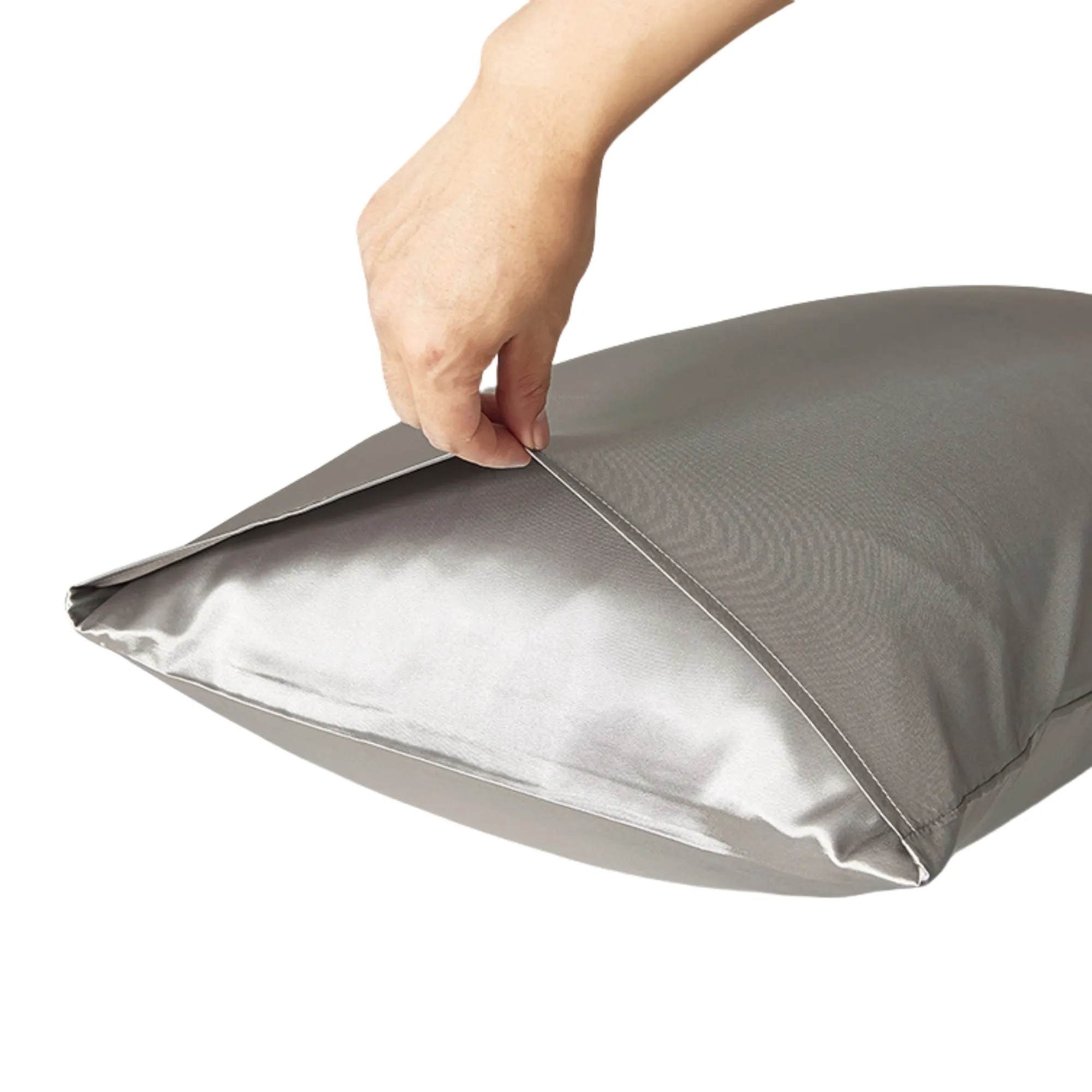 2-Pack Summer Washed Ice Silk Pillowcases 6