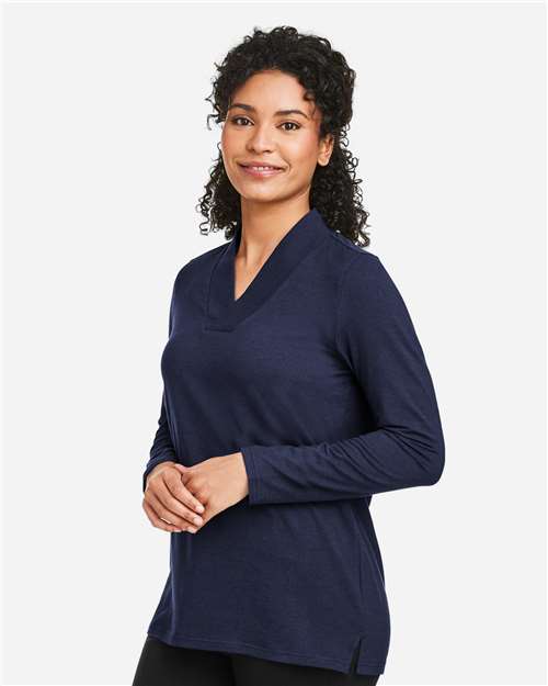 Women's Raleigh Shawl Collar Knit Top - DP121W 10