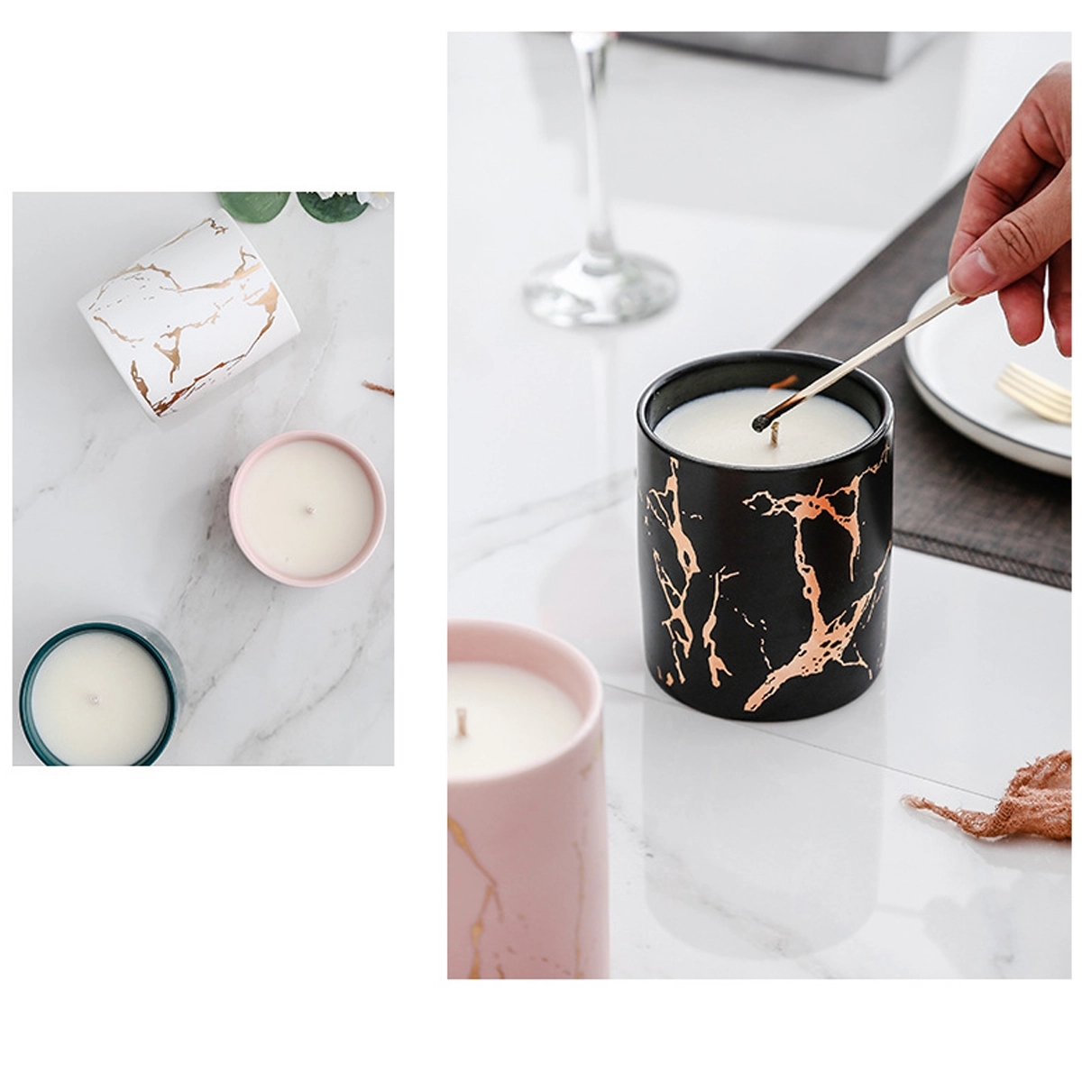 Marble Ceramic Aromatherapy Candle 4