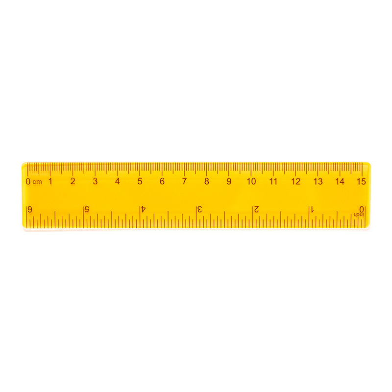 Plastic Transparent Straight Ruler Flexible Shatter Resistant 6" X 1.2" 4