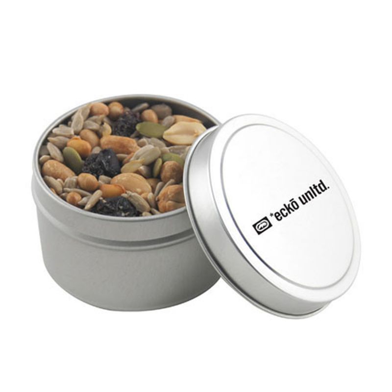 Round Tin with Trail Mix 1
