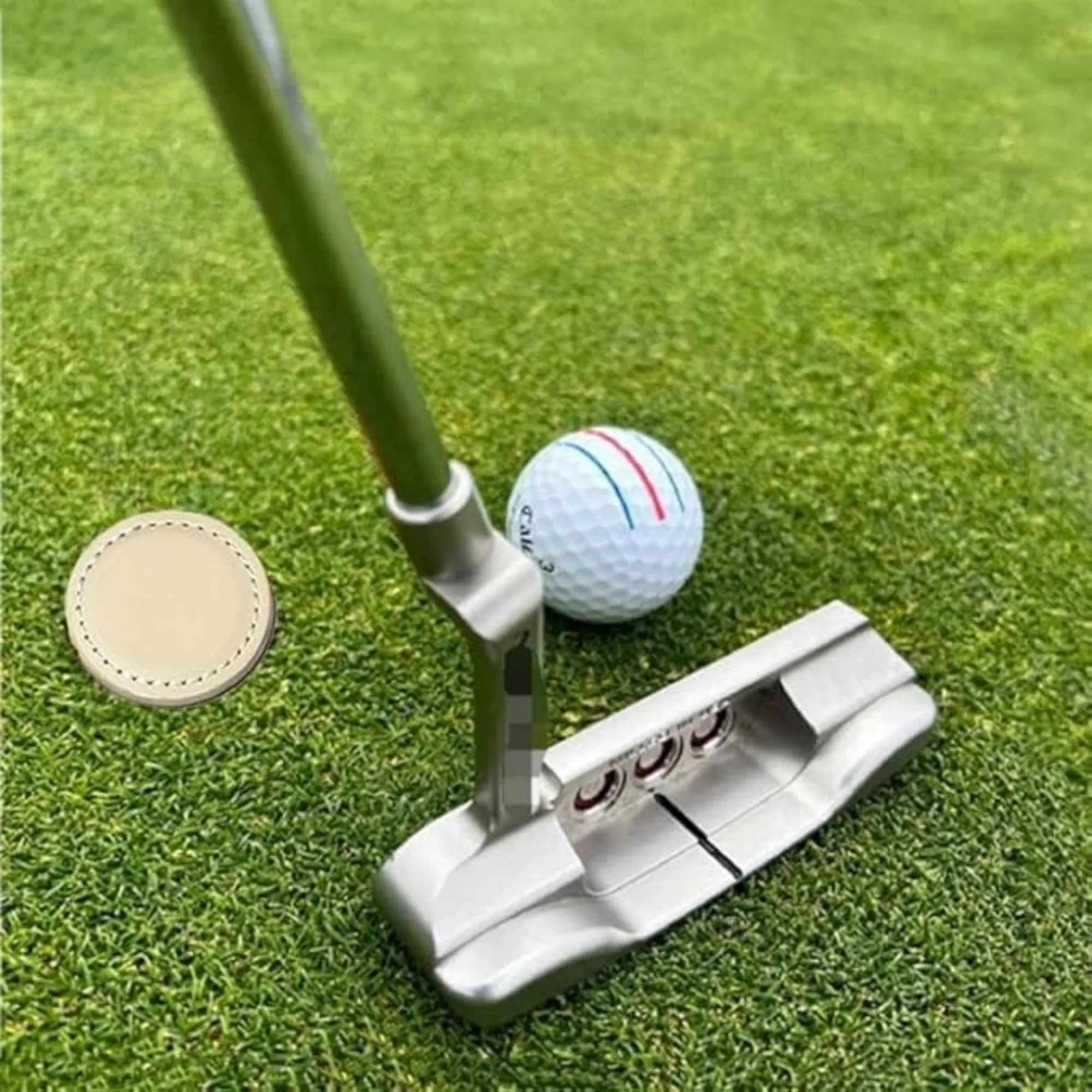 Premium Leather Golf Ball Marker 13