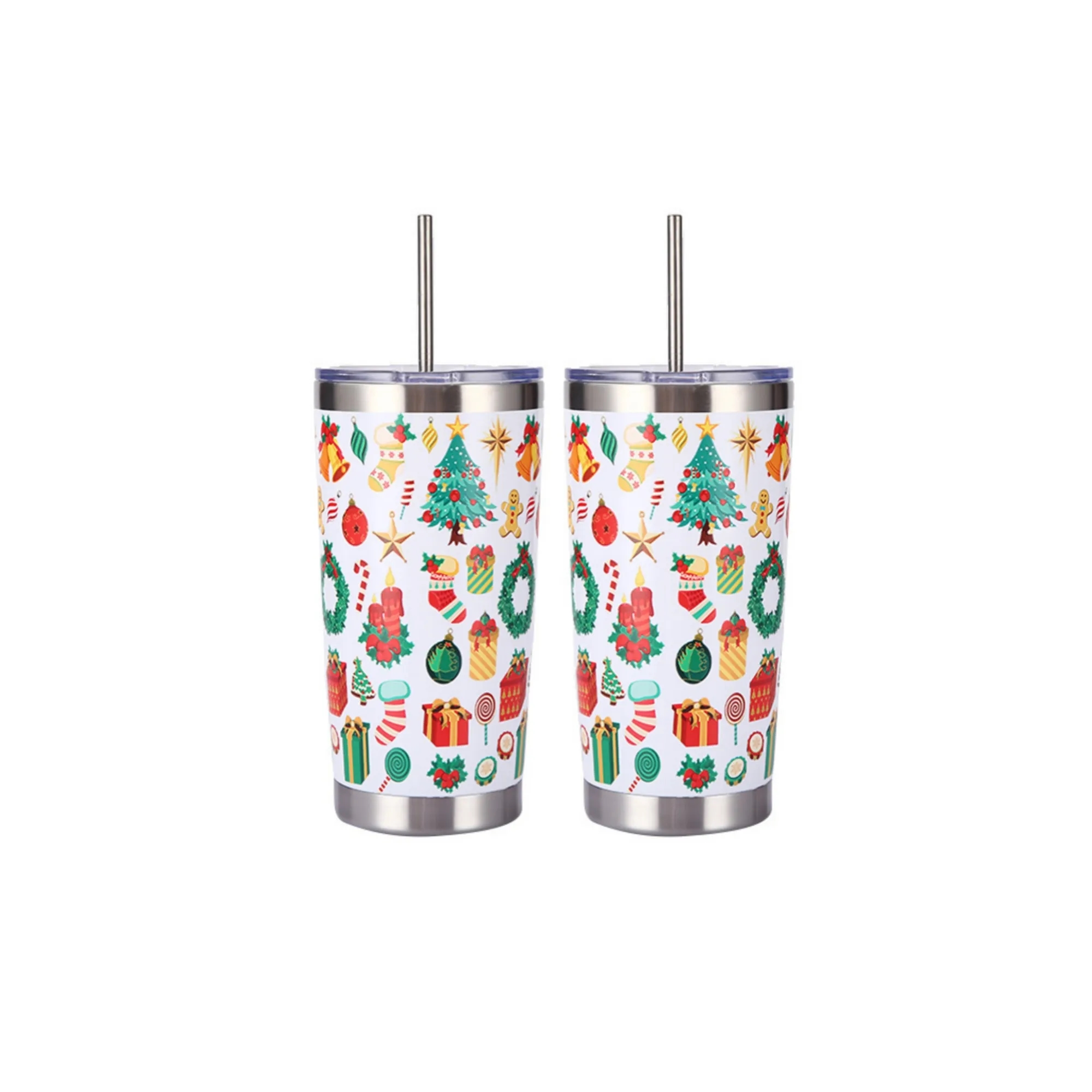 Double-Layer Ice Cup 20oz Stainless Steel Spray-Coated Custo 5