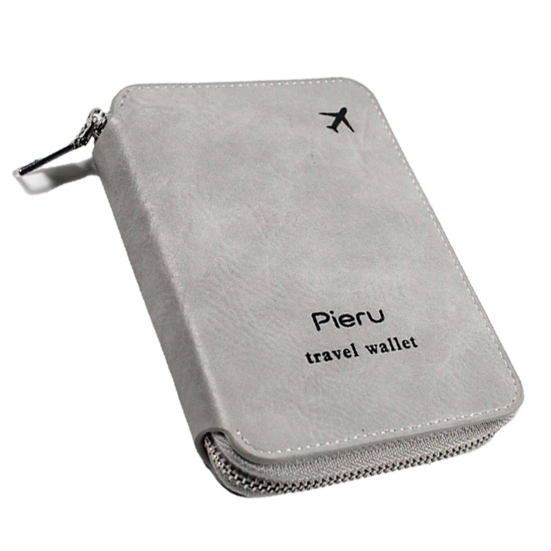 Anti-theft Brush Zipper Passport Bag 4