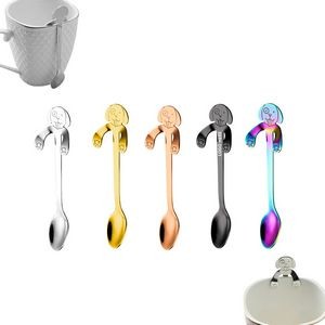 Skull Skeleton Shaped Steel Spoon 18