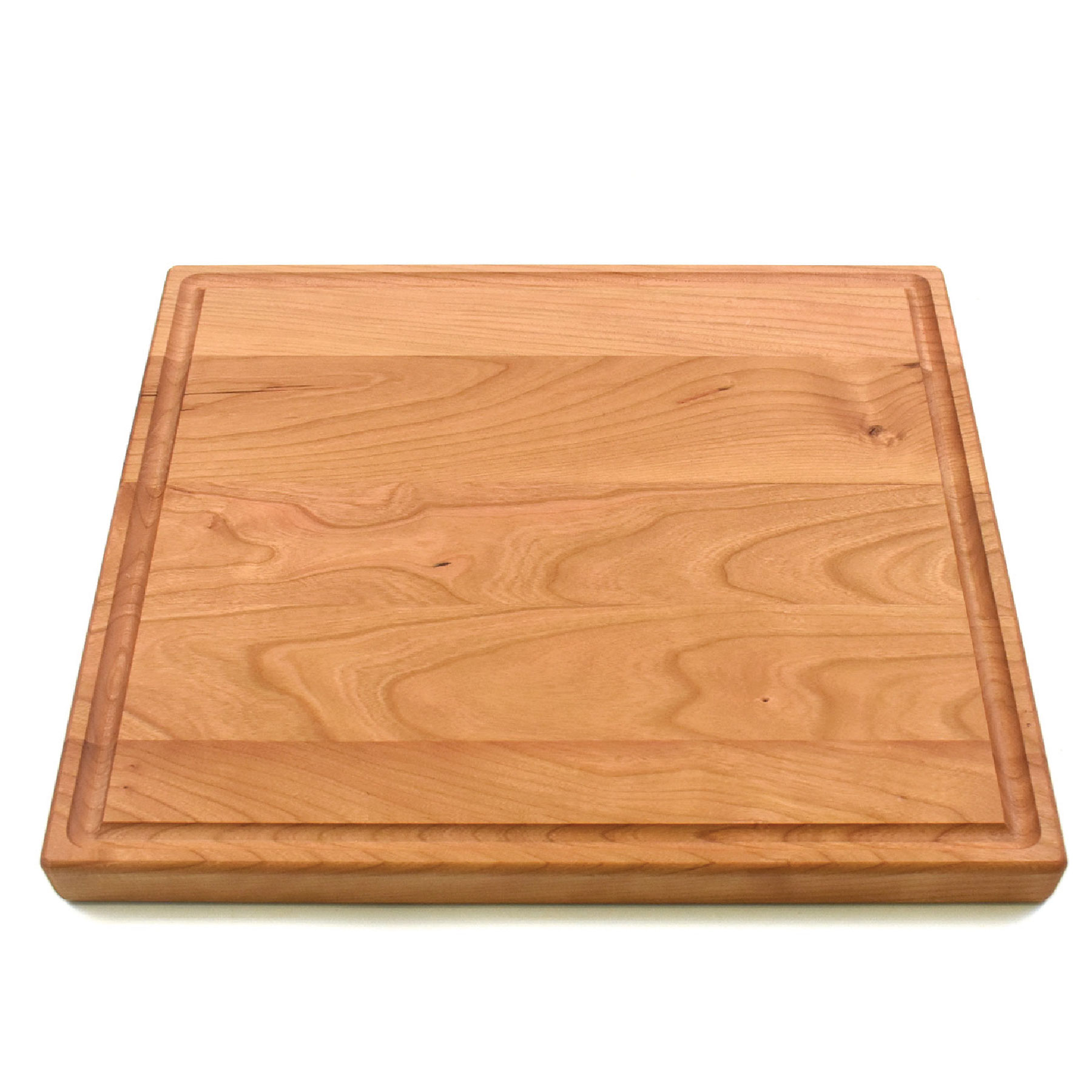 12 x 12" Cherry Square Cutting Board with Juice Groove 4