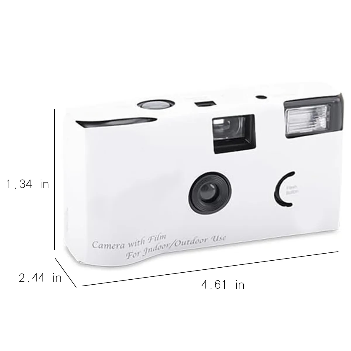 17 Photos Disposable Black & White Film Camera with Flash 3