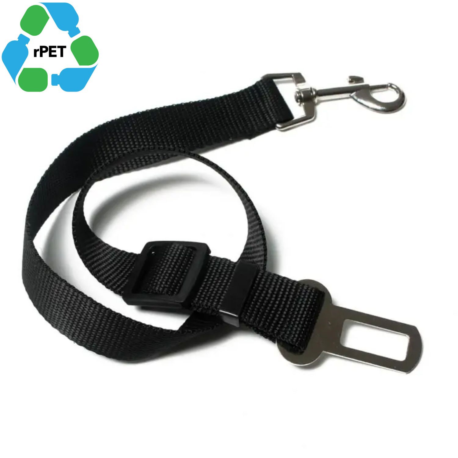 1"W x 24"L rPET Eco-friendly Adjustable Pet Safety Seatbelt Leash 4