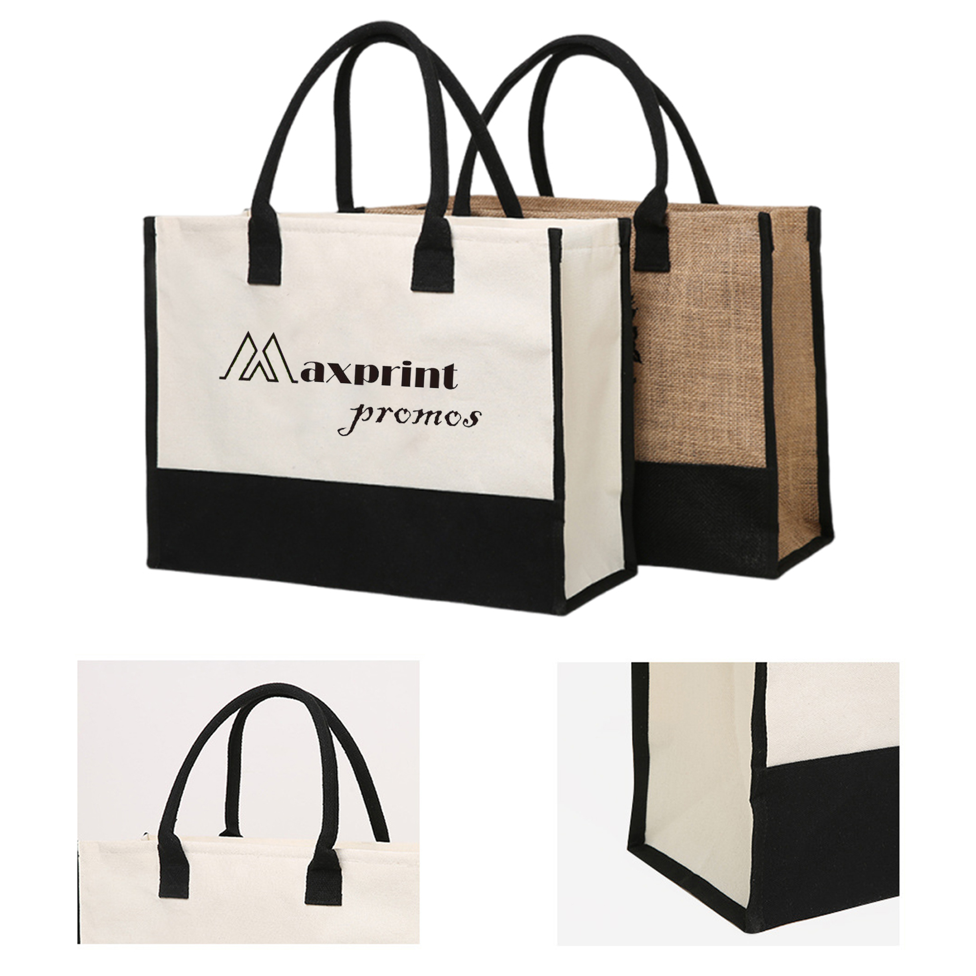 Large Capacity Canvas Tote Bag, custom tote bag with logo imprint 1