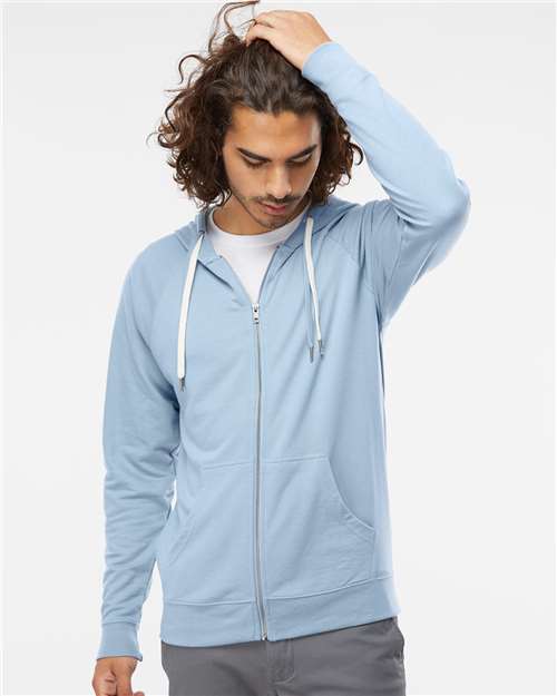 Unisex Icon Lightweight Loopback Terry Full-Zip Hooded Sweatshirt - SS1000Z 33