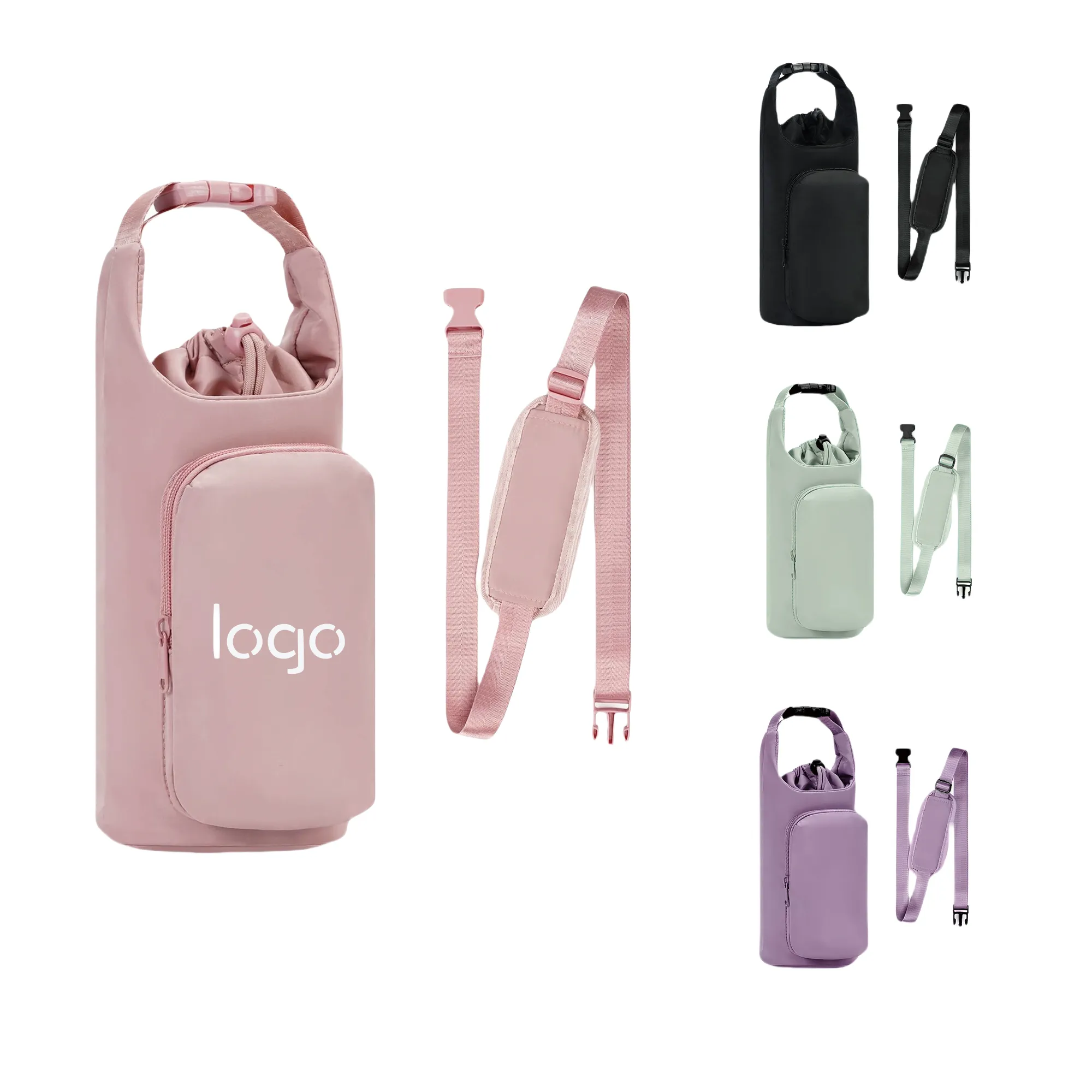 Large-Capacity Crossbody Water Bottle Holder 5