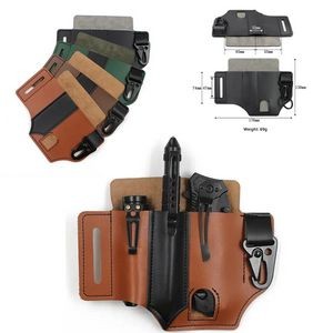 Multitool Belt Sheath EDC Leather Organizer Pouch 2
