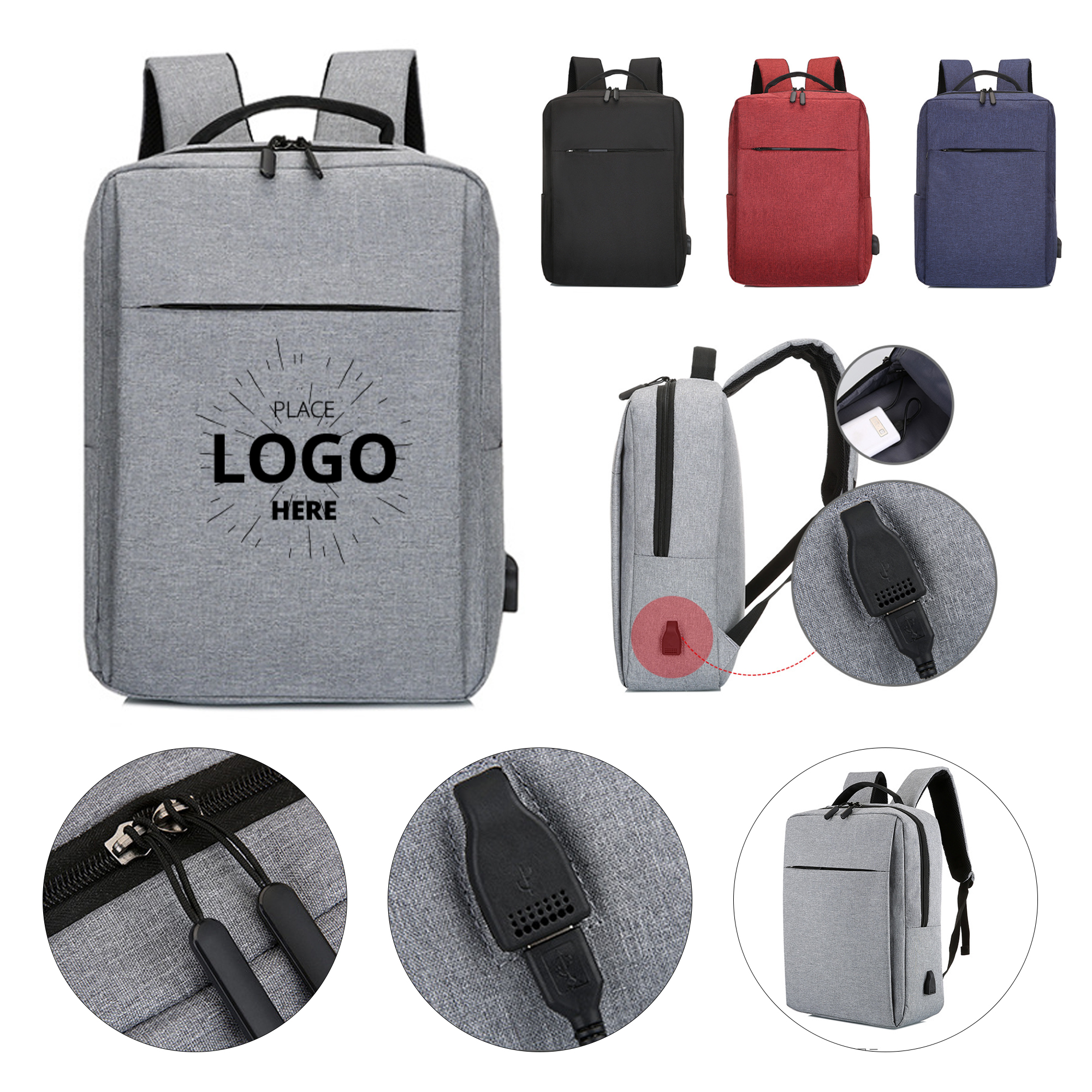 Waterproof Business Travel Laptop Backpack 2