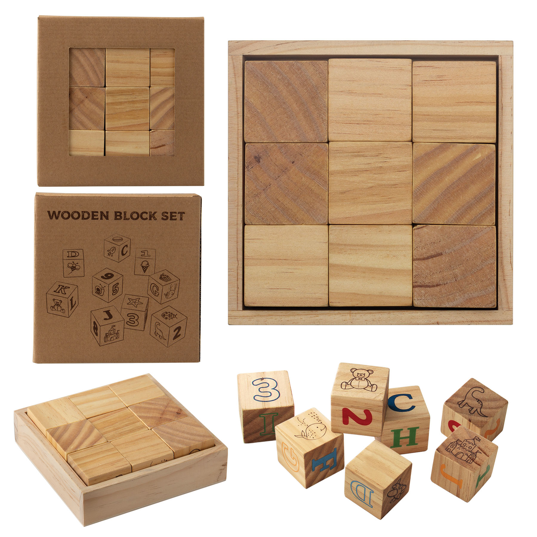 Wooden Block Set 4