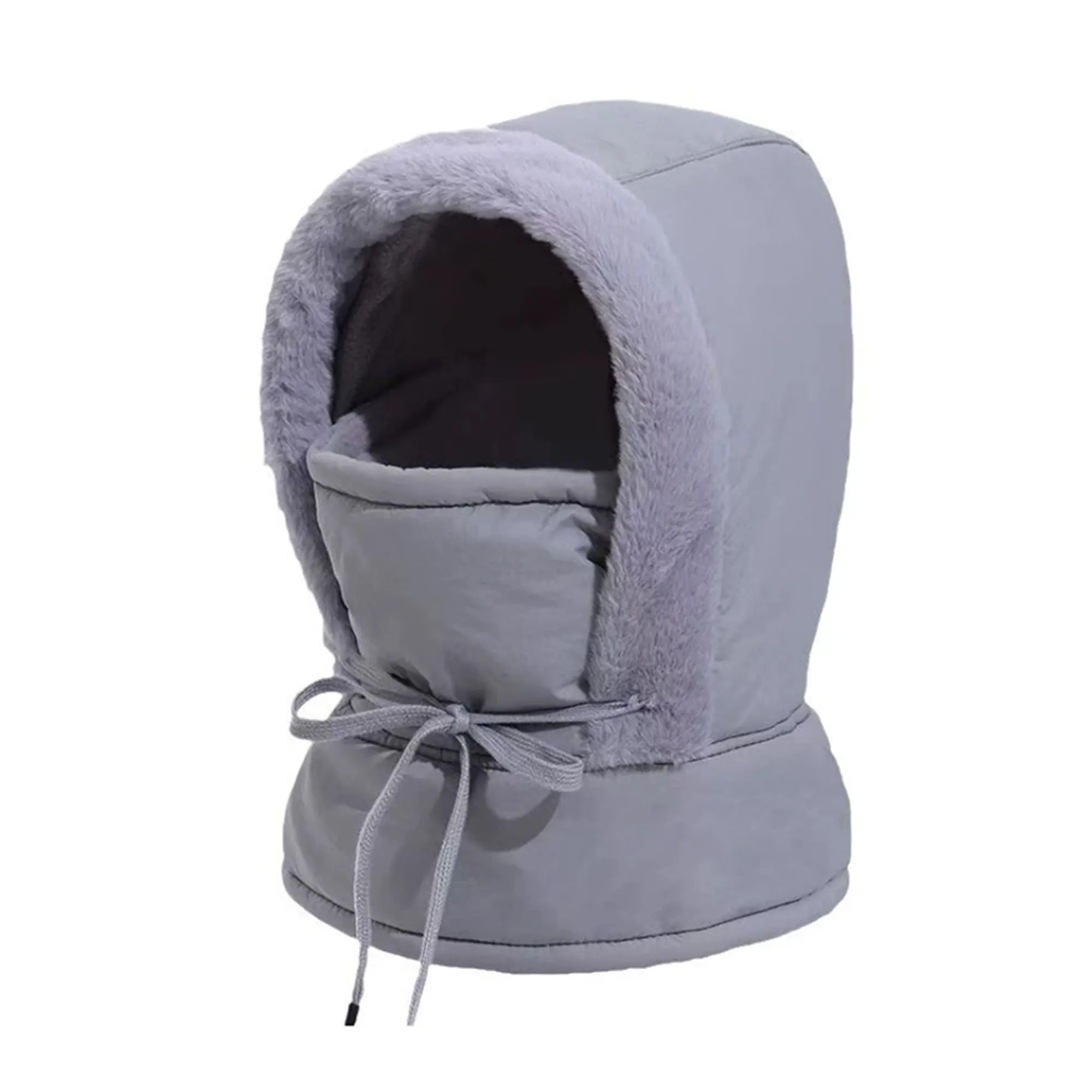 MOQ 10 Winter Trapper Hat With Fleece Neck Warmer Ski Cap 6