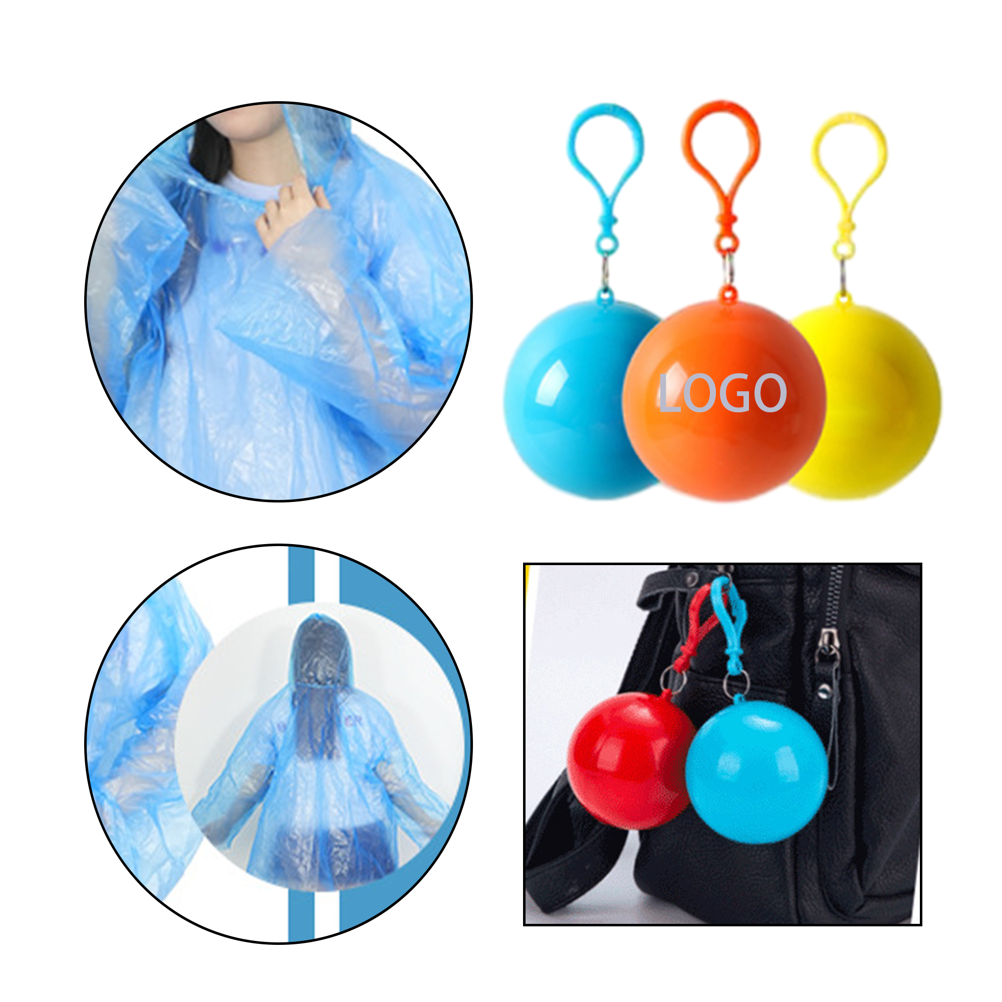 Multicolor Waterproof Portable Raincoat Ball 3
