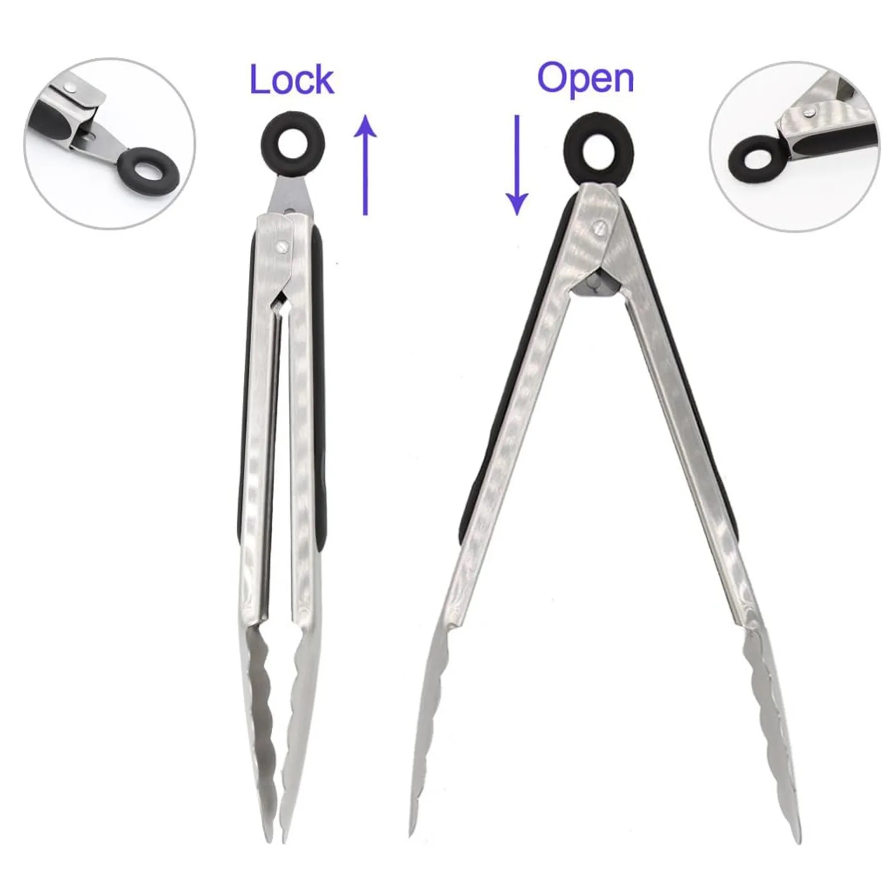 12 Inch Premium Stainless Steel Metal Tong 1