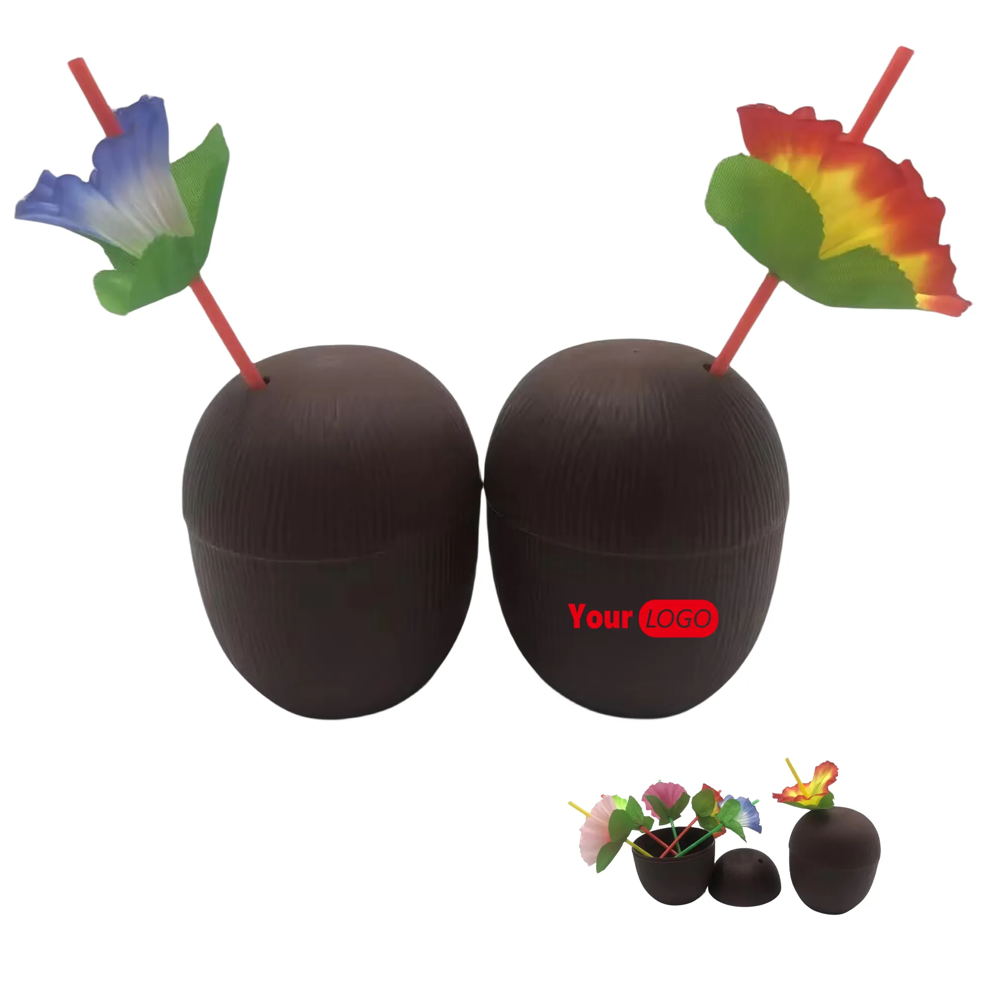 16 oz Plastic Coconut Cup 2