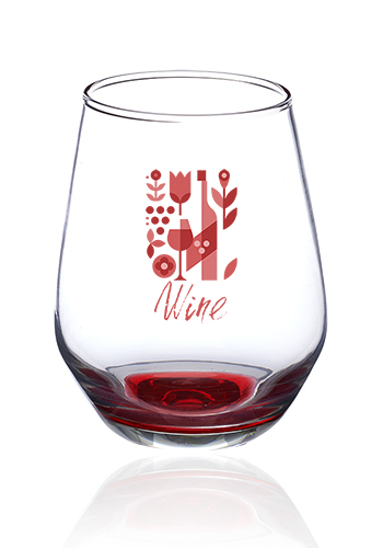 12 oz. Silicia Stemless Wine Glasses 15