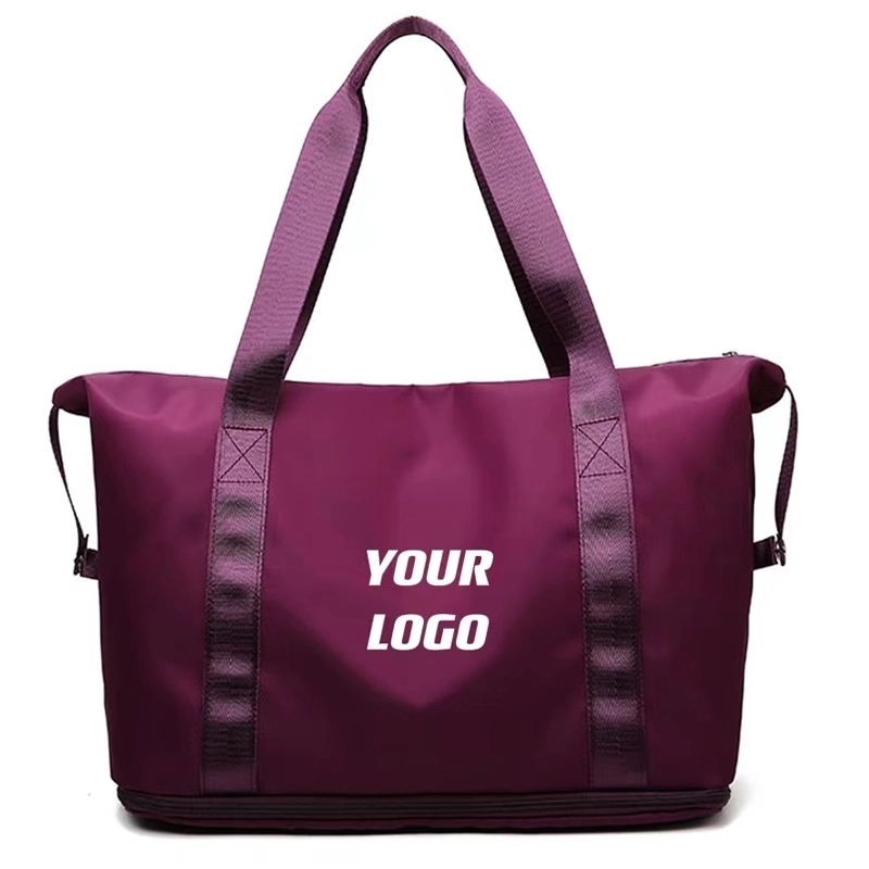 Expandable Sports Tote Gym Bag With Wet Pocket For Women 6