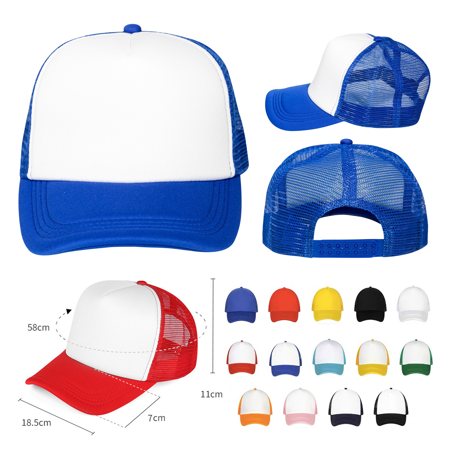 Foam Front Mesh Back Trucker Hat 2