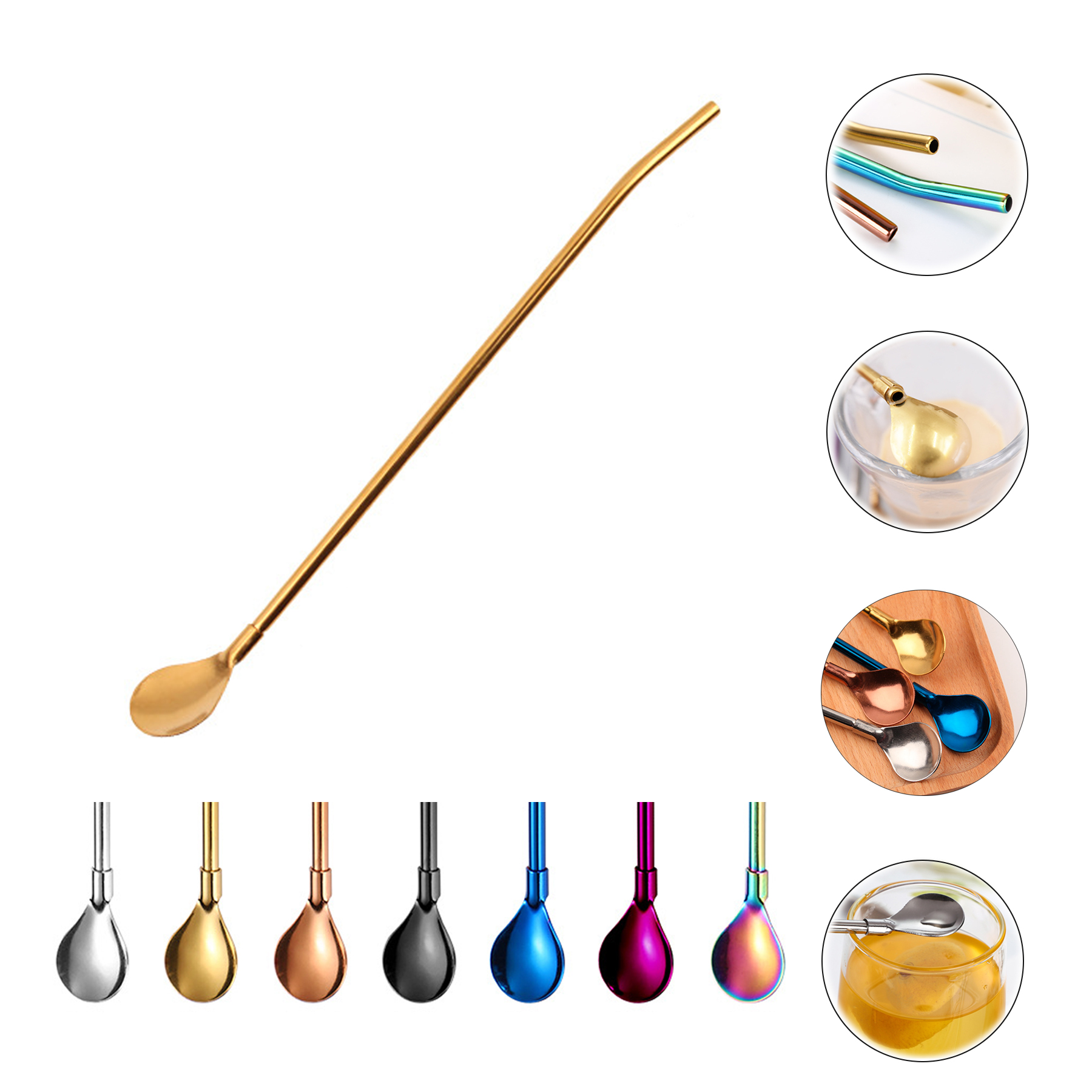 2 in 1 Stainless Steel Drinking Straw 2