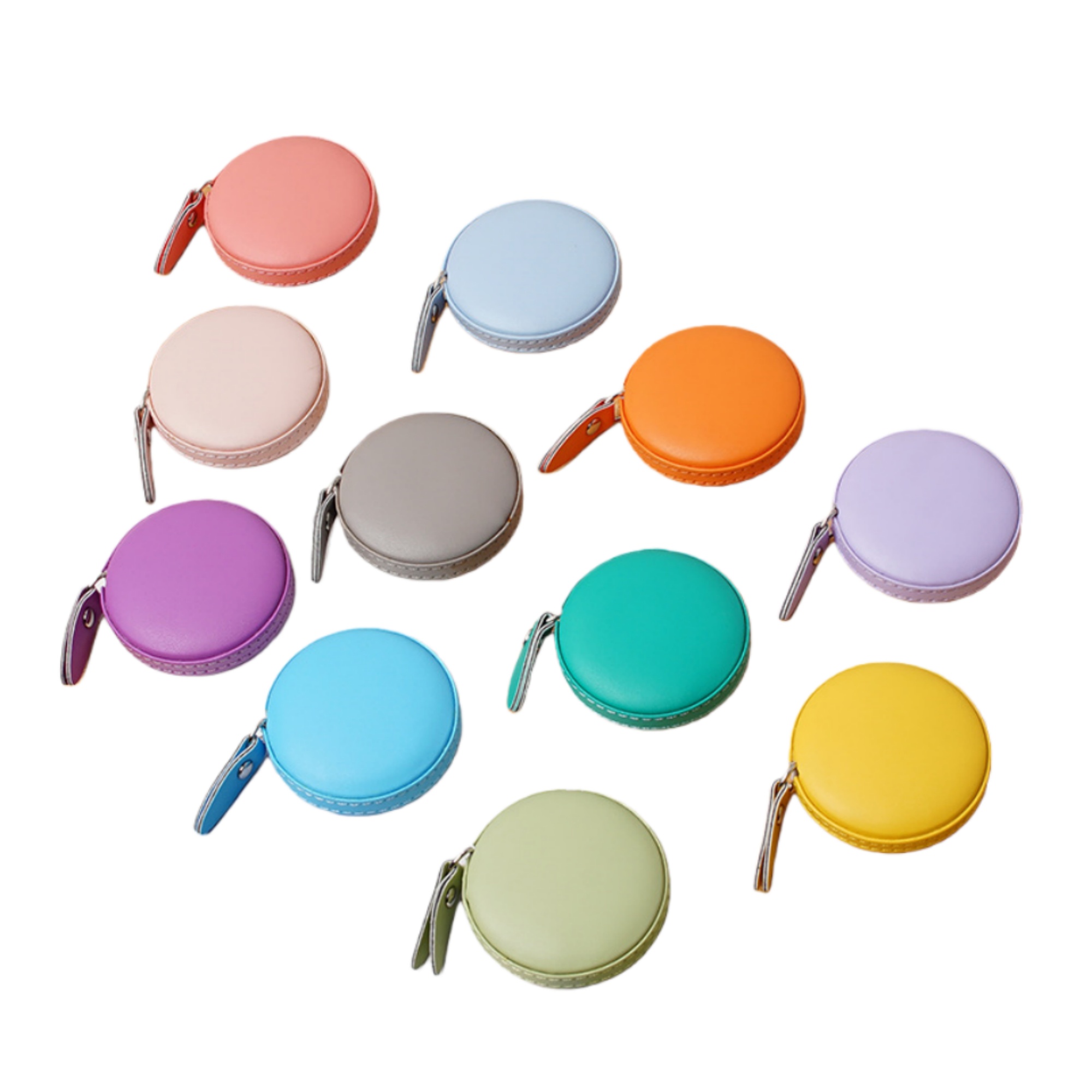 Soft PU Leather Round Retractable Measuring Tape 7
