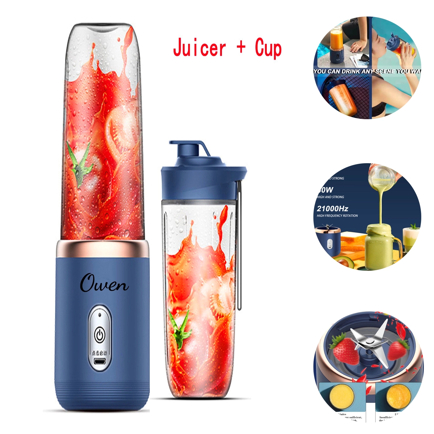 Portable Blender Usb Rechargeable 1
