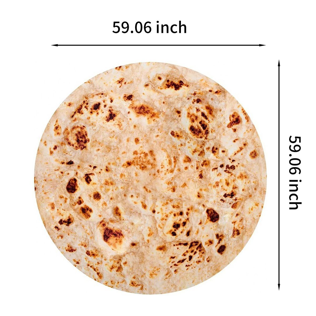 Durable Round Burrito Blanket for Home or Travel 1