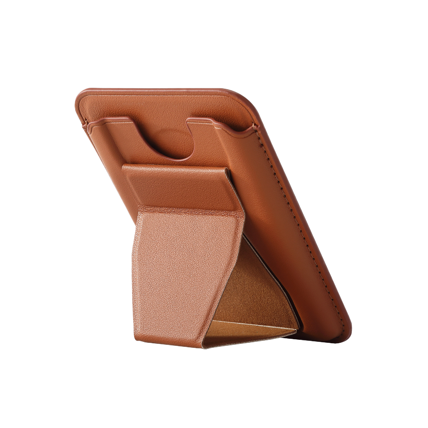 Magnetic removable PU leather card wallet with phone holder 6