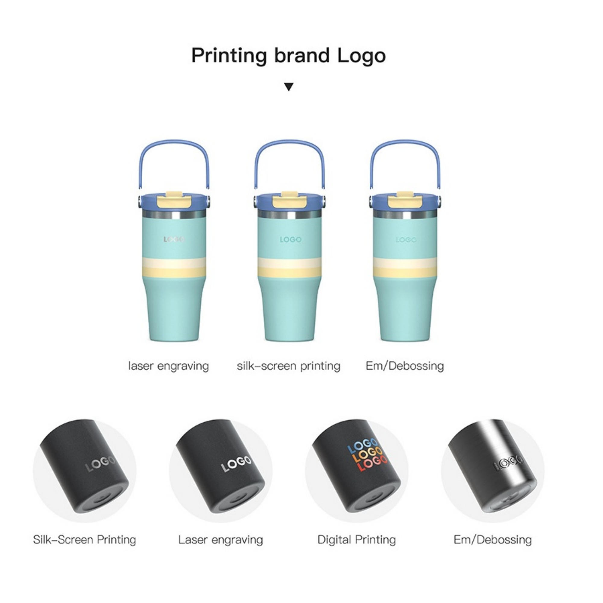 18 oz Stainless Steel Insulated Water Bottle With 2-in-1 Lid 2