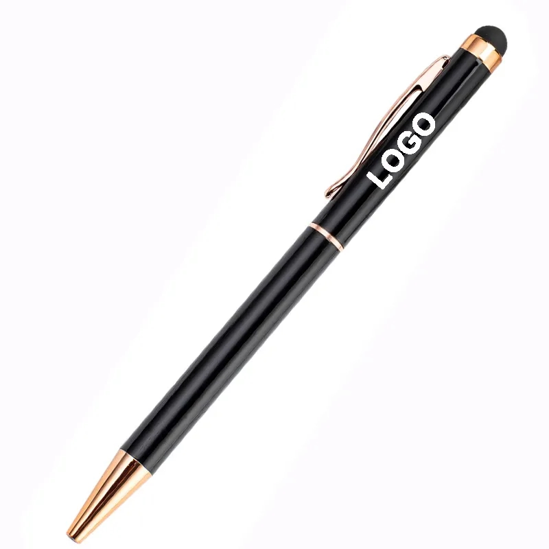 Gold Trim Metal Twister Stylus Pen 6