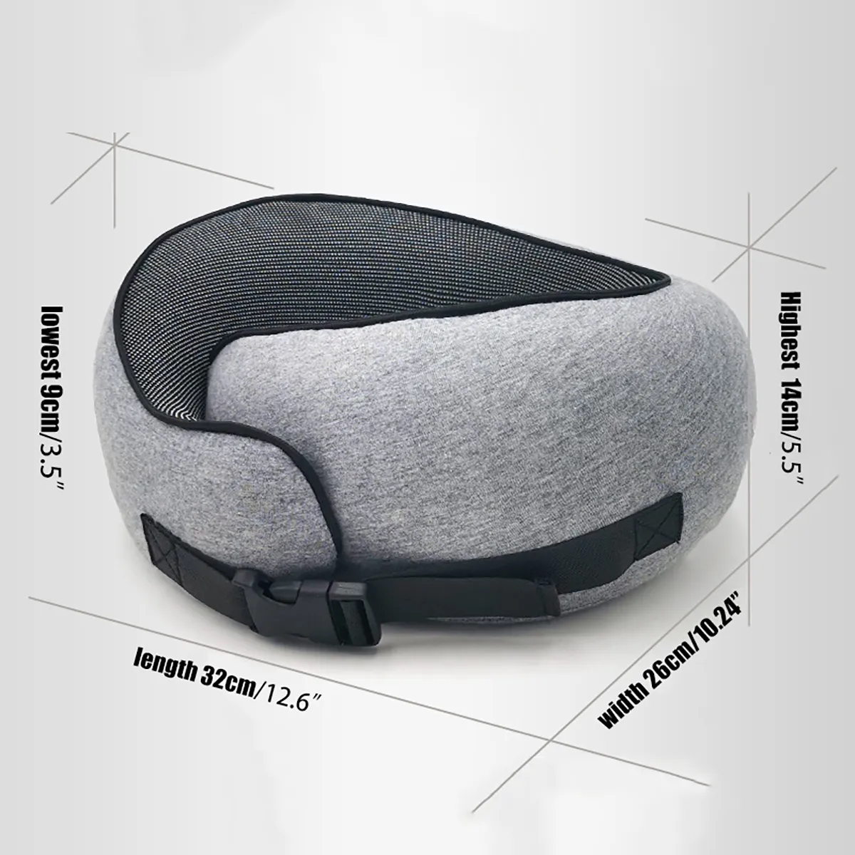 Pure Memory Foam Travel Neck Pillow 2