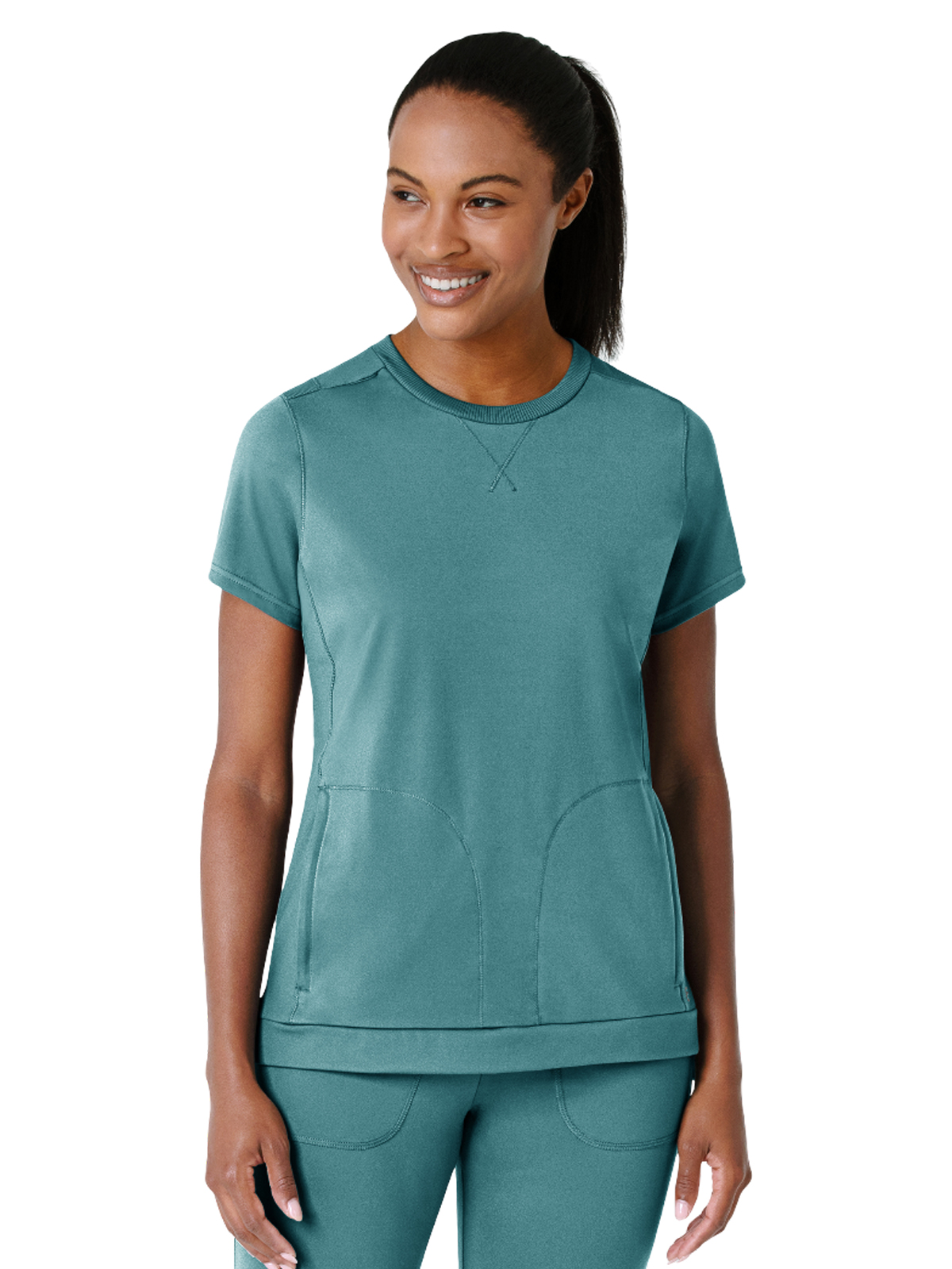 Wink - Renew Knit - Women's Two-Pocket Flex-n-Reach Crew Neck Top 32