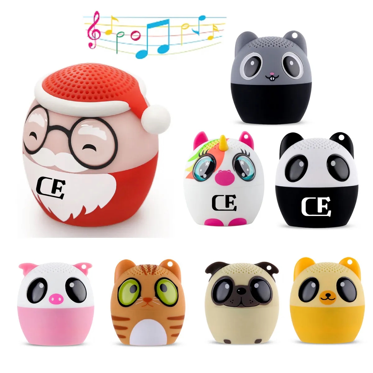 Mini Animal Wireless Bluetooth Speaker with Lanyard 8