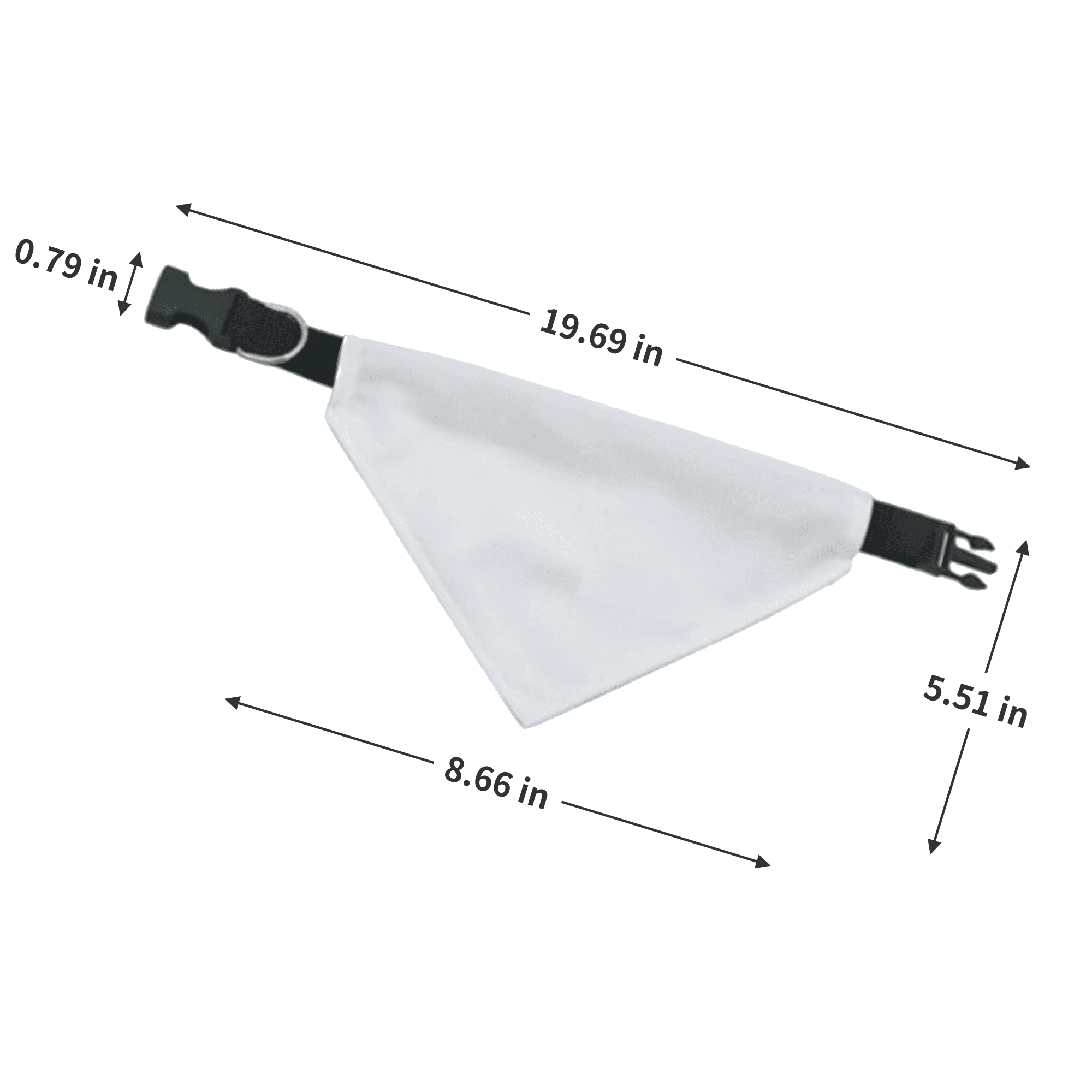 Adjustable Nylon Strap Dog Neckwear Scarf 3