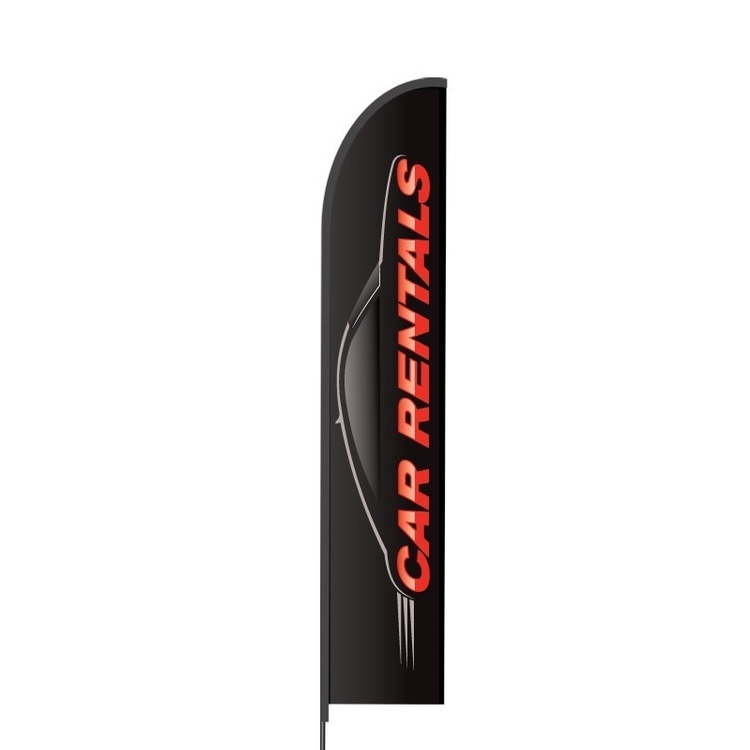Flex Banner™ Evo™ LX Feather Flag with Pole, Double-Sided - 15' 3