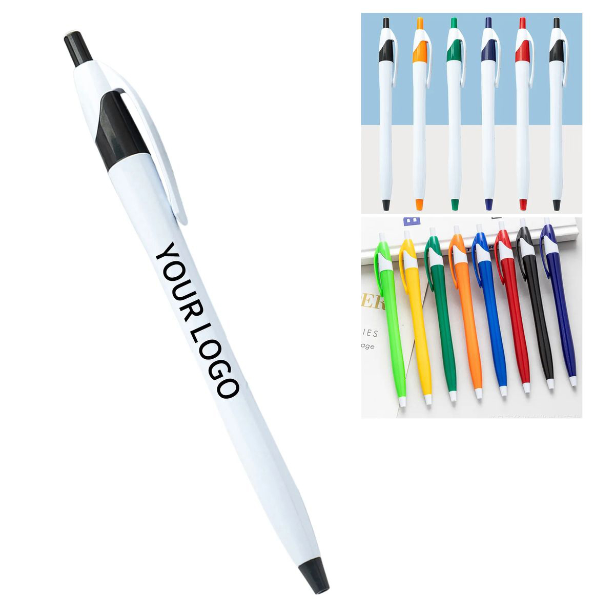 Plastic Colorful Promotional Retractable Pen 3