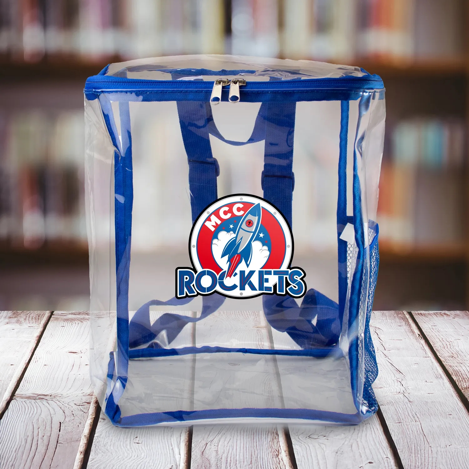 Clear Zipped Backpack 12