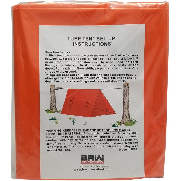 Emergency Tube Tents - Orange 1