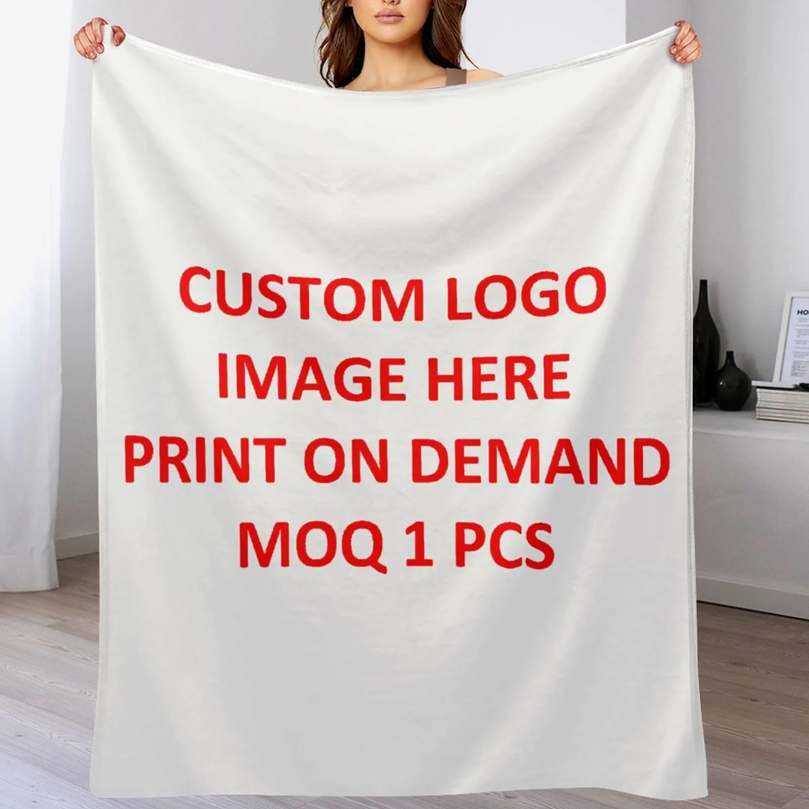 280g Full Color Soft Fleece Blanket Warm Lightweight Cozy 2