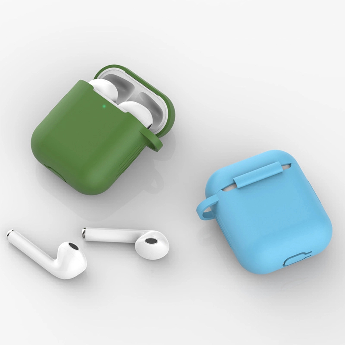 Silicone Earphone Cases With Carabiner 6